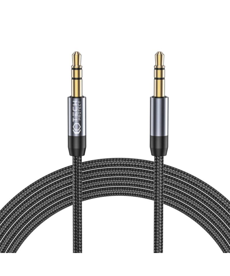 Tech-Protect UltraBoost cable 3.5mm mini jack / 3.5mm mini jack 1.5m - black