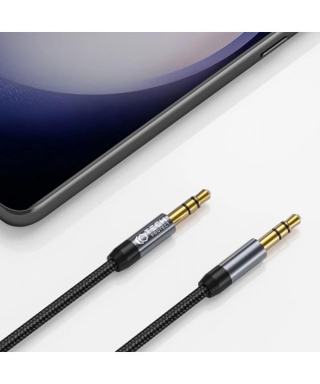 Tech-Protect UltraBoost cable 3.5mm mini jack / 3.5mm mini jack 1.5m - black