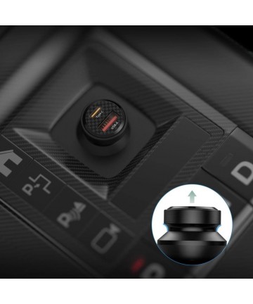 Tech-Protect CC45W Car Charger USB-C PD 45W / USB-A QC 3.0 - Black