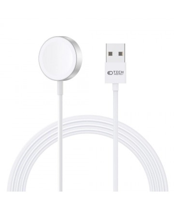 Tech-Protect UltraBoost Magnetic Inductive Charger with USB-A Connector for Apple Watch 1.2m - White