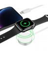 Tech-Protect UltraBoost 2in1 Magnetic Charger with USB-C / Lightning Cables for Apple Watch 1.5m - White