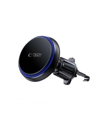 Tech-Protect MM15W-V4 Car Phone Holder with MagSafe 15W Inductive Charger for Air Vent - Black