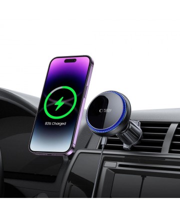 Tech-Protect MM15W-V4 Car Phone Holder with MagSafe 15W Inductive Charger for Air Vent - Black
