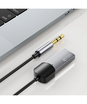 Tech-Protect UltraBoost audio adapter mini jack 3.5mm (male) / Bluetooth - gray