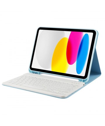Tech-Protect SC Pen + Keyboard Case with Keyboard for iPad 10.9" 2022 - Light Blue