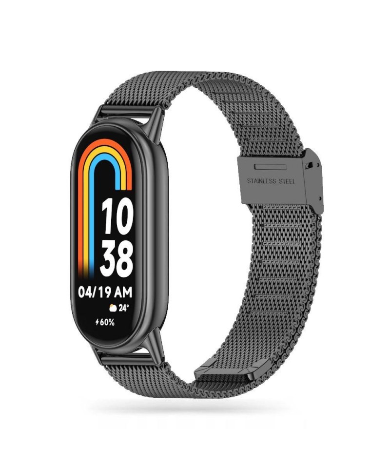 Tech-Protect MilaneseBand Strap for Xiaomi Smart Band 8 / 8 NFC - Black