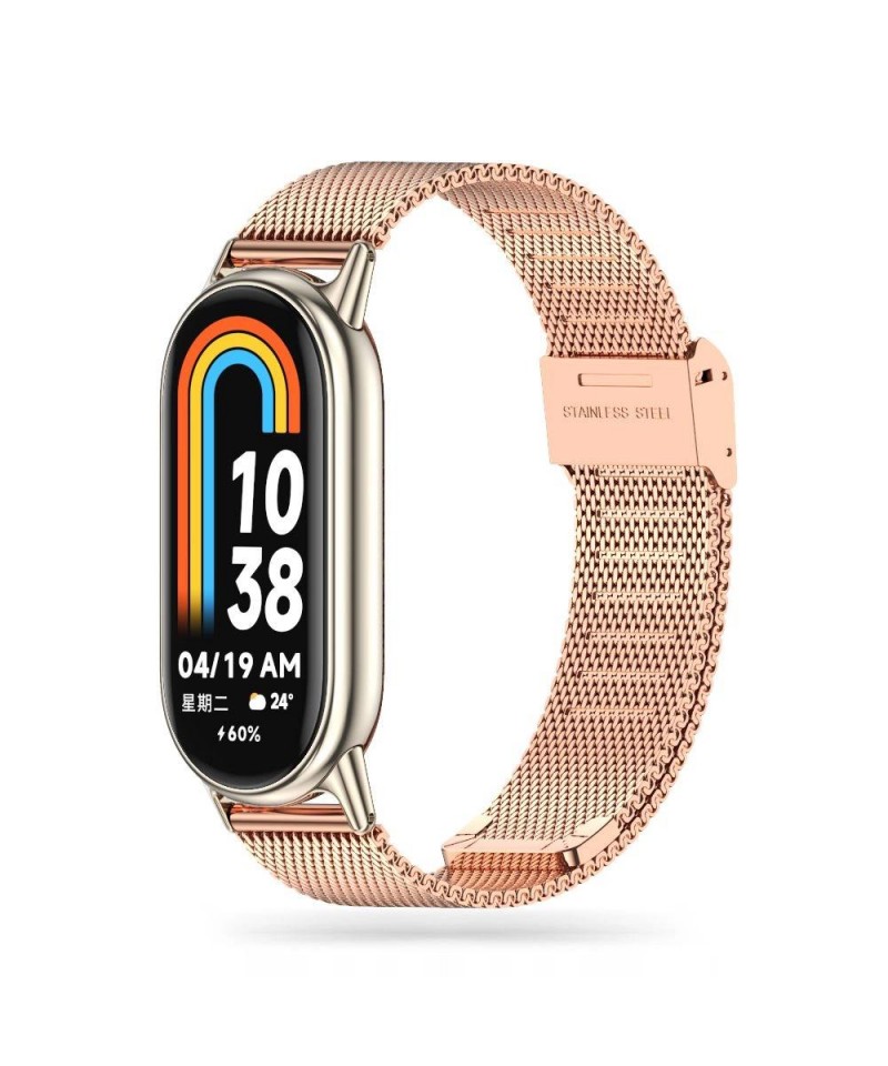 Tech-Protect MilaneseBand Strap for Xiaomi Smart Band 8 / 8 NFC - Pink