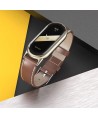 Tech-Protect Leatherfit strap for Xiaomi Smart Band 8 / 8 NFC - black