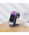 Tech-Protect QI15W-A26 Inductive Charger 15W 3in1 for Smartphone / Headphones / Apple Watch - Black