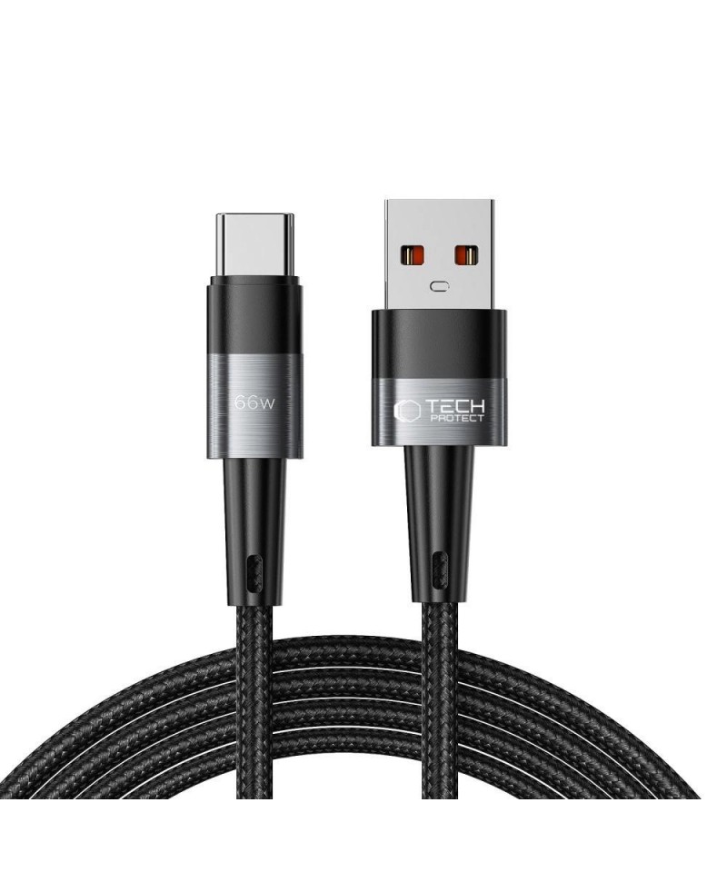 Tech-Protect UltraBoost USB-C / USB-C 66W 6A 2m Cable - Gray