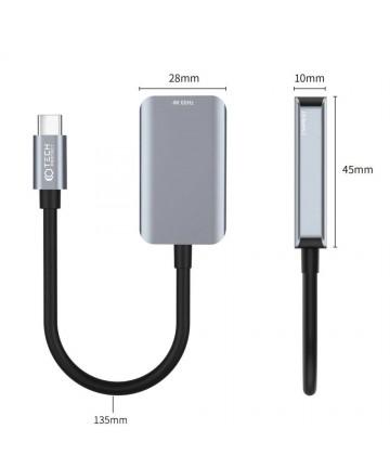 Tech-Protect UltraBoost USB-C (Male) / HDMI (Female) 4K 60Hz Adapter - Black