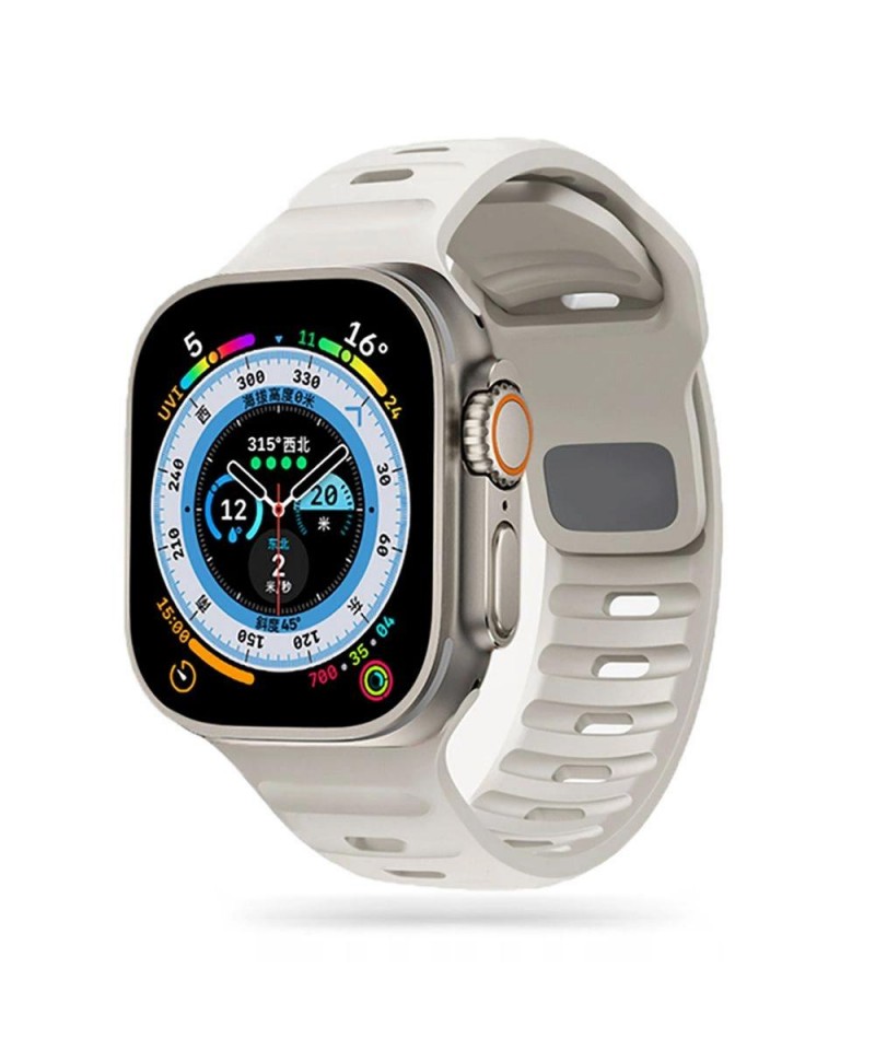 Tech-Protect IconBand Line Strap for Apple Watch 4 / 5 / 6 / 7 / 8 / 9 / SE / Ultra 1 / 2 (42/44/45/49 mm) - Beige