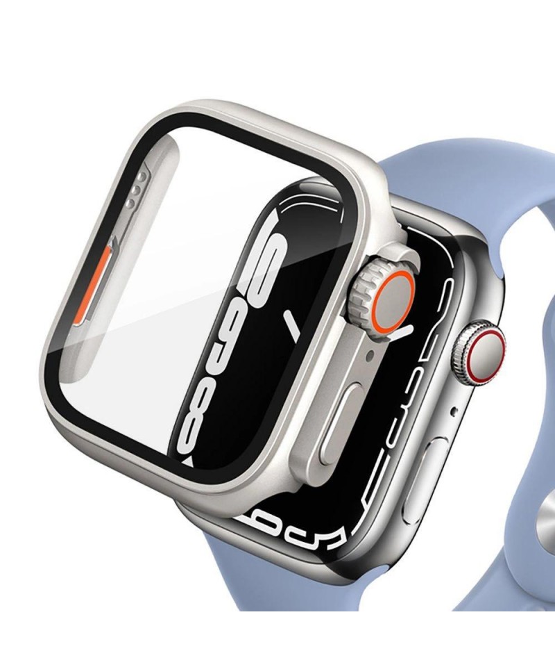 Tech-Protect Defense360 case for Apple Watch 7 / 8 / 9 (45 mm) - titanium orange