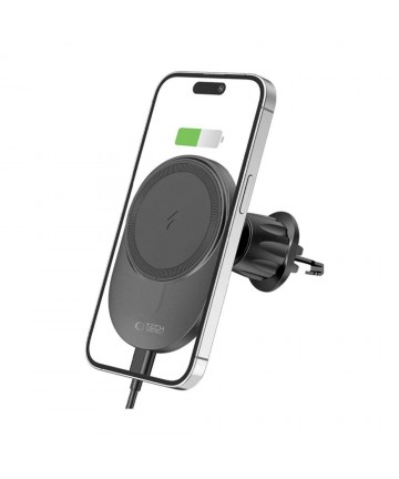 Tech-Protect MM15W-V1 Car Phone Holder with MagSafe 15W Inductive Charger for Air Vent - Black