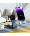 Tech-Protect QI15W-A28 MagSafe 3in1 Inductive Charger with Smartphone / Apple Watch / AirPods Stand - Black