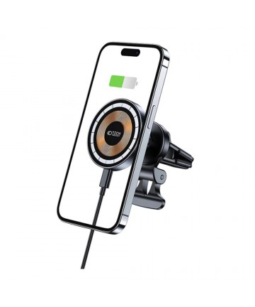 Tech-Protect MM15W-V5 Car Phone Holder with MagSafe 15W Inductive Charger for Air Vent - Black