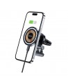 Tech-Protect MM15W-V5 Car Phone Holder with MagSafe 15W Inductive Charger for Air Vent - Black