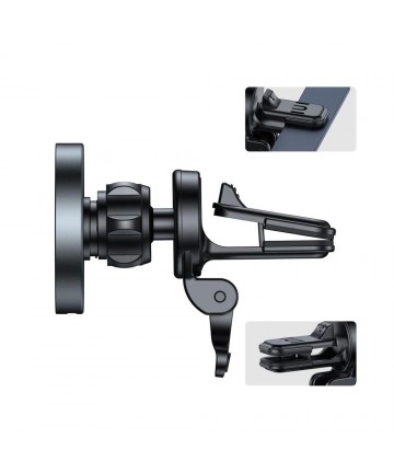 Tech-Protect MM15W-V5 Car Phone Holder with MagSafe 15W Inductive Charger for Air Vent - Black