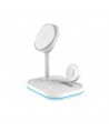 Tech-Protect QI15W-A27 3-in-1 inductive charger with MagSafe stand for smartphone / Apple Watch / AirPods - white