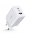 Tech-Protect C65W charger 2x USB-C PD 65W / USB-A QC 3.0 - white