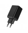 Tech-Protect C65W charger 2x USB-C PD 65W / USB-A QC 3.0 - black
