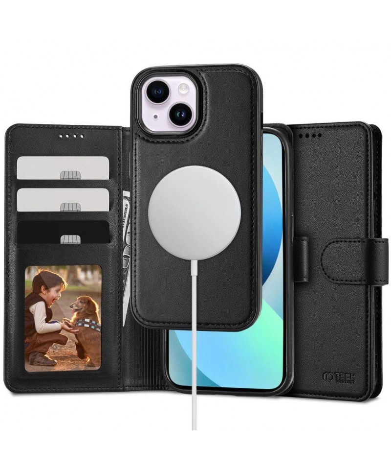Tech-Protect Wallet MagSafe case for iPhone 13 - black