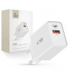 Tech-Protect NC30W USB-C PD 30W / USB-A QC 3.0 charger - white
