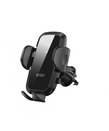 Tech-Protect CM15W-V1 Car Phone Holder with 15W Inductive Charger for Cockpit/Air Vent - Black