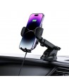 Tech-Protect CM15W-V1 Car Phone Holder with 15W Inductive Charger for Cockpit/Air Vent - Black