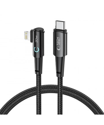 Tech-Protect UltraBoost L Cable Lightning (angled) / USB-C (straight) PD 20W 3A 1m - gray
