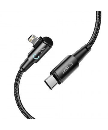 Tech-Protect UltraBoost L Cable Lightning (angled) / USB-C (straight) PD 20W 3A 1m - gray