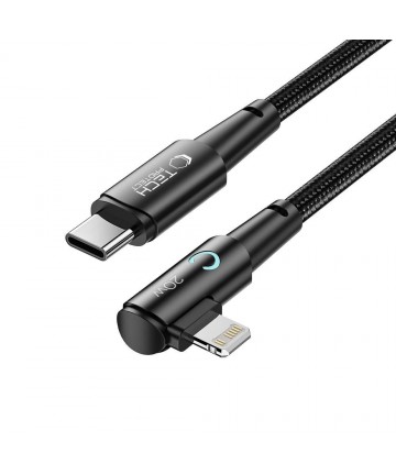 Tech-Protect UltraBoost L Cable Lightning (angled) / USB-C (straight) PD 20W 3A 1m - gray