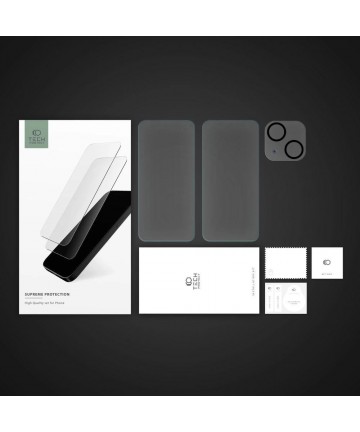 Tech-Protect Supreme Set for iPhone 15 2x tempered glass for display / tempered glass for camera