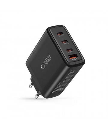 Tech-Protect NC100W-GAN charger network GaN 3x USB-C PD 100W / USB-A QC 3.0 - black