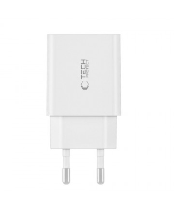 Tech-Protect C35W charger 2x USB-C PD 35W - white