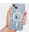 Tech-Protect FlexAir Hybrid MagSafe iPhone 15 Case - Clear Glitter