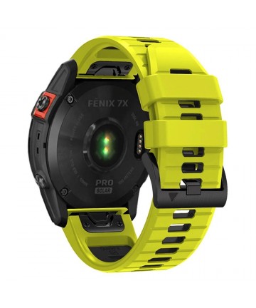 Tech-Protect IconBand Pro Strap for Garmin Fenix 3 / 5X / 3HR / 5X Plus / 6X / 6X Pro / 7X - Lime Black