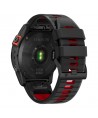 Tech-Protect IconBand Pro Strap for Garmin Fenix 3 / 5X / 3HR / 5X Plus / 6X / 6X Pro / 7X - Black/Red