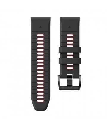 Tech-Protect IconBand Pro Strap for Garmin Fenix 3 / 5X / 3HR / 5X Plus / 6X / 6X Pro / 7X - Black/Red