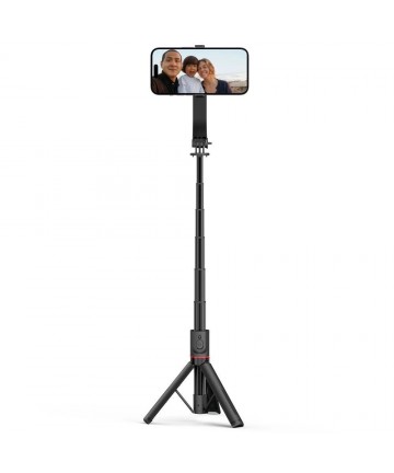 Tech-Protect L04S Bluetooth Selfie Stick with Tripod up to 95cm and 360 Head - Black