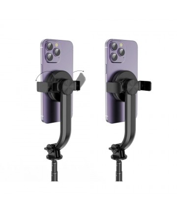 Tech-Protect L04S Bluetooth Selfie Stick with Tripod up to 95cm and 360 Head - Black