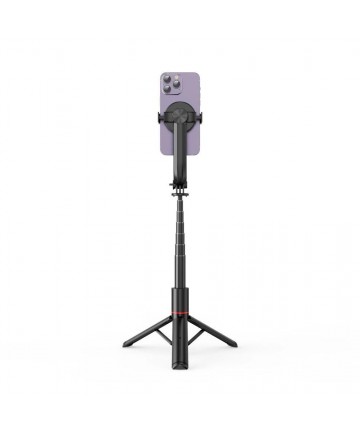 Tech-Protect L04S Bluetooth Selfie Stick with Tripod up to 95cm and 360 Head - Black