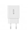Tech-Protect C35W 2x USB-C PD 35W Wall Charger with USB-C / Lightning Cable - White