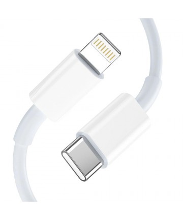 Tech-Protect C35W 2x USB-C PD 35W Wall Charger with USB-C / Lightning Cable - White