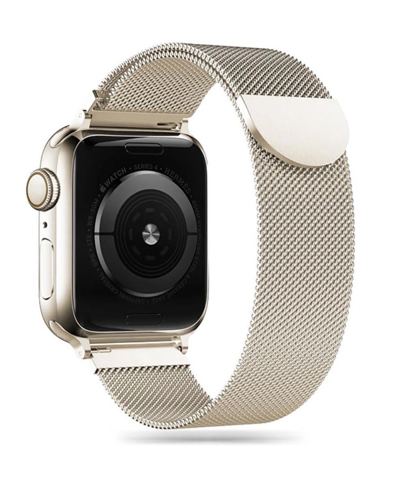 Tech-Protect MilaneseBand for Apple Watch 4 / 5 / 6 / 7 / 8 / 9 / SE / Ultra 1 / 2 (42/44/45/49 mm) - beige