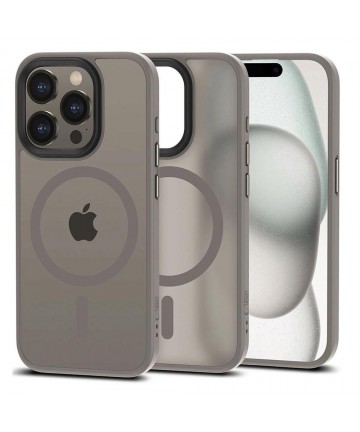 Tech-Protect MagMat MagSafe case for iPhone 15 Pro - titanium matte