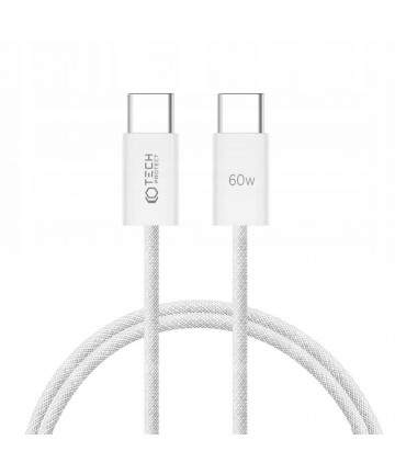 Tech-Protect UltraBoost Classic USB-C / USB-C PD cable 60W 3A 1m - white