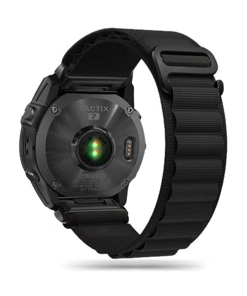 Tech-Protect Nylon Pro Strap for Garmin Fenix 3 / 5X / 3HR / 5X Plus / 6X / 6X Pro / 7X - Black