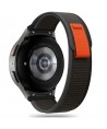 Tech-Protect Nylon Strap for Samsung Galaxy Watch 4/5/5 Pro/6/7/FE - Black & Orange