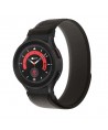 Tech-Protect Nylon Strap for Samsung Galaxy Watch 4/5/5 Pro/6/7/FE - Black & Orange
